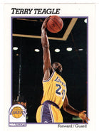 Terry Teagle - Los Angeles Lakers (NBA Basketball Card) 1991-92 Hoops # 104 Mint