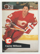 Carey Wilson - Calgary Flames (NHL Hockey Card) 1991-92 Pro Set # 36 Mint