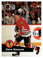 Dave Manson - Chicago Blackhawks (NHL Hockey Card) 1991-92 Pro Set # 41 Mint