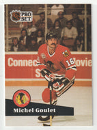 Michel Goulet - Chicago Blackhawks (NHL Hockey Card) 1991-92 Pro Set # 50 Mint