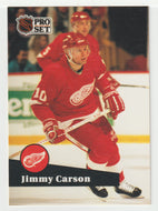 Jimmy Carson - Detroit Red Wings (NHL Hockey Card) 1991-92 Pro Set # 55 Mint