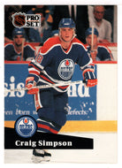 Craig Simpson - Edmonton Oilers (NHL Hockey Card) 1991-92 Pro Set # 69 Mint