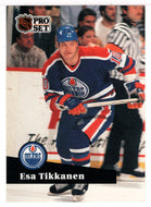 Esa Tikkanen - Edmonton Oilers (NHL Hockey Card) 1991-92 Pro Set # 71 Mint