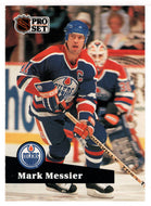 Mark Messier - Edmonton Oilers (NHL Hockey Card) 1991-92 Pro Set # 74 Mint