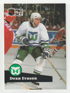 Dean Evason - Hartford Whalers (NHL Hockey Card) 1991-92 Pro Set # 84 Mint