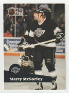 Marty McSorley - Los Angeles Kings (NHL Hockey Card) 1991-92 Pro Set # 100 Mint