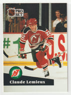 Claude Lemieux - New Jersey Devils (NHL Hockey Card) 1991-92 Pro Set # 135 Mint