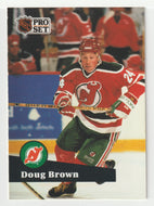 Doug Brown - New Jersey Devils (NHL Hockey Card) 1991-92 Pro Set # 138 Mint