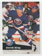Derek King - New York Islanders (NHL Hockey Card) 1991-92 Pro Set # 146 Mint