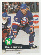 Craig Ludwig - New York Islanders (NHL Hockey Card) 1991-92 Pro Set # 155 Mint