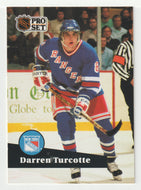 Darren Turcotte - New York Rangers (NHL Hockey Card) 1991-92 Pro Set # 160 Mint