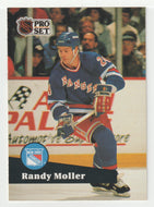 Randy Moller - New York Rangers (NHL Hockey Card) 1991-92 Pro Set # 163 Mint