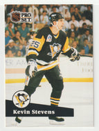 Kevin Stevens - Pittsburgh Penguins (NHL Hockey Card) 1991-92 Pro Set # 185 Mint