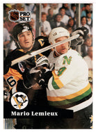 Mario Lemieux - Pittsburgh Penguins (NHL Hockey Card) 1991-92 Pro Set # 194 Mint