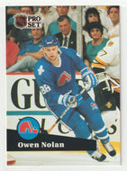 Owen Nolan - Quebec Nordiques (NHL Hockey Card) 1991-92 Pro Set # 196 Mint