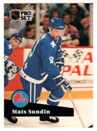 Mats Sundin - Quebec Nordiques (NHL Hockey Card) 1991-92 Pro Set # 197 Mint