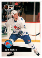 Joe Sakic - Quebec Nordiques (NHL Hockey Card) 1991-92 Pro Set # 199 Mint