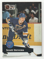 Scott Stevens - St. Louis Blues (NHL Hockey Card) 1991-92 Pro Set # 216 Mint