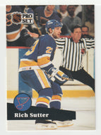 Rich Sutter - St. Louis Blues (NHL Hockey Card) 1991-92 Pro Set # 217 Mint