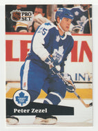 Peter Zezel - Toronto Maple Leafs (NHL Hockey Card) 1991-92 Pro Set # 227 Mint