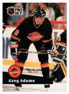 Greg Adams - Vancouver Canucks (NHL Hockey Card) 1991-92 Pro Set # 243 Mint