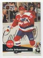 Calle Johansson - Washington Capitals (NHL Hockey Card) 1991-92 Pro Set # 248 Mint