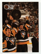 Mario Lemieux - Pittsburgh Penguins - Trophy Winner (NHL Hockey Card) 1991-92 Pro Set # 318 Mint