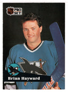 Brian Hayward - San Jose Sharks (NHL Hockey Card) 1991-92 Pro Set # 327 Mint