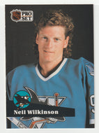 Neil Wilkinson - San Jose Sharks (NHL Hockey Card) 1991-92 Pro Set # 328 Mint