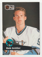 Rob Zettler - San Jose Sharks (NHL Hockey Card) 1991-92 Pro Set # 330 Mint