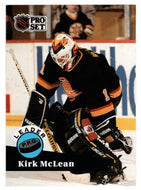 Kirk McLean - Vancouver Canucks - League Leaders (NHL Hockey Card) 1991-92 Pro Set # 603 Mint