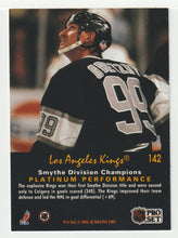 Load image into Gallery viewer, Los Angeles Kings - Smythe Division Champions (NHL Hockey Card) 1991-92 Pro Set Platinum # 142 Mint
