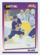 Brett Hull - St. Louis Blues (NHL Hockey Card) 1991-92 Score American # 1 Mint