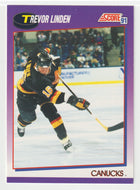 Trevor Linden - Vancouver Canucks (NHL Hockey Card) 1991-92 Score American # 8 Mint