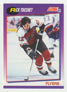 Rick Tocchet - Philadelphia Flyers (NHL Hockey Card) 1991-92 Score American # 9 Mint