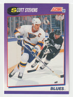 Scott Stevens - St. Louis Blues (NHL Hockey Card) 1991-92 Score American # 40 Mint