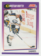 Christian Ruuttu - Buffalo Sabres (NHL Hockey Card) 1991-92 Score American # 45 Mint
