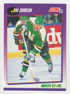 Jim Johnson - Minnesota North Stars (NHL Hockey Card) 1991-92 Score American # 52 Mint