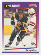 Phil Bourque - Pittsburgh Penguins (NHL Hockey Card) 1991-92 Score American # 69 Mint