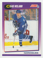 Craig Wolanin - Quebec Nordiques (NHL Hockey Card) 1991-92 Score American # 74 Mint