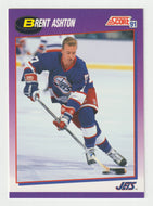 Brent Ashton - Winnipeg Jets (NHL Hockey Card) 1991-92 Score American # 78 Mint