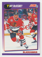 Tony McKegney - Chicago Blackhawks (NHL Hockey Card) 1991-92 Score American # 104 Mint