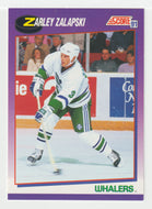Zarley Zalapski - Hartford Whalers (NHL Hockey Card) 1991-92 Score American # 111 Mint