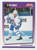 Tony Hrkac - Quebec Nordiques (NHL Hockey Card) 1991-92 Score American # 122 Mint
