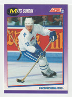 Mats Sundin - Quebec Nordiques (NHL Hockey Card) 1991-92 Score American # 130 Mint