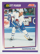 Scott Pearson - Quebec Nordiques (NHL Hockey Card) 1991-92 Score American # 138 Mint
