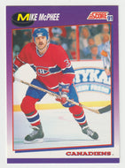 Mike McPhee - Montreal Canadiens (NHL Hockey Card) 1991-92 Score American # 147 Mint