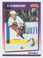 Ken Baumgartner - New York Islanders (NHL Hockey Card) 1991-92 Score American # 148 Mint