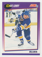 Dave Lowry - St. Louis Blues (NHL Hockey Card) 1991-92 Score American # 149 Mint