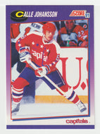 Calle Johansson - Washington Capitals (NHL Hockey Card) 1991-92 Score American # 155 Mint